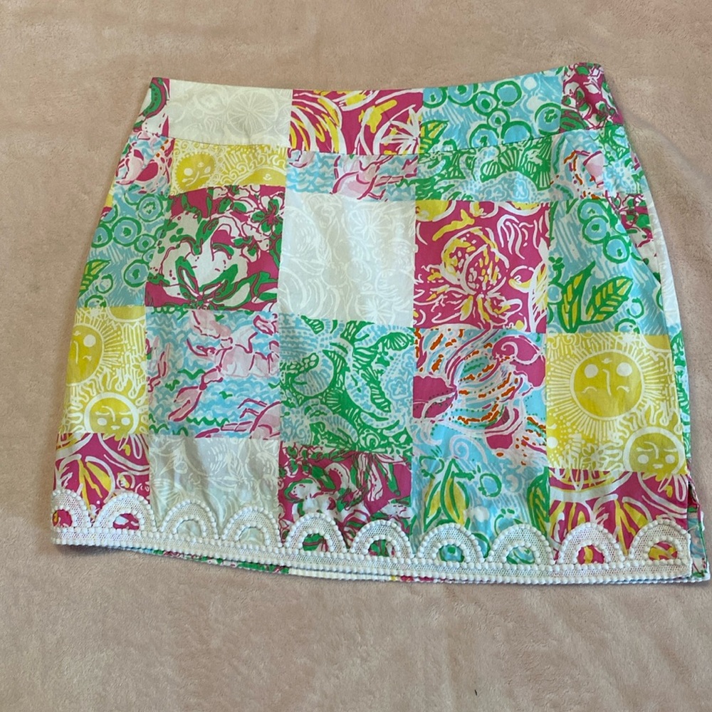 Lilly Pulitzer Size 0 Skort Jellies Be Jamming Lobster Roll Written In The Sun - Picture 1 of 4